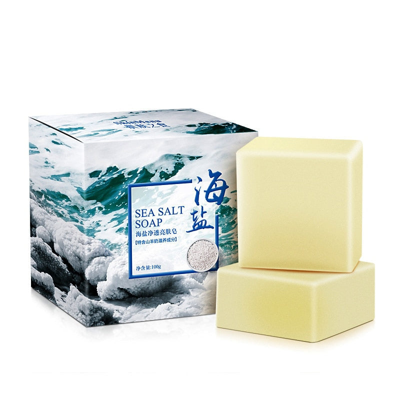 Handmade Sea Salt & Goat Milk Facial Soap 100g by HitMyNeed