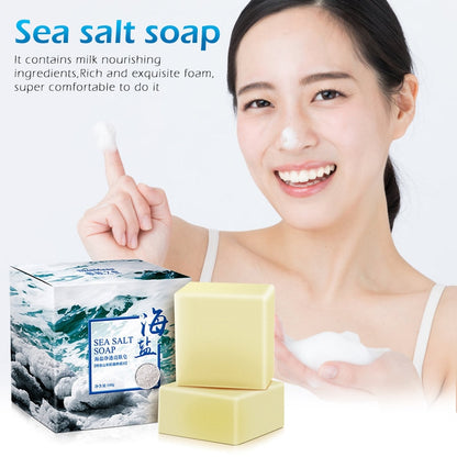 Handmade Sea Salt & Goat Milk Facial Soap 100g by HitMyNeed