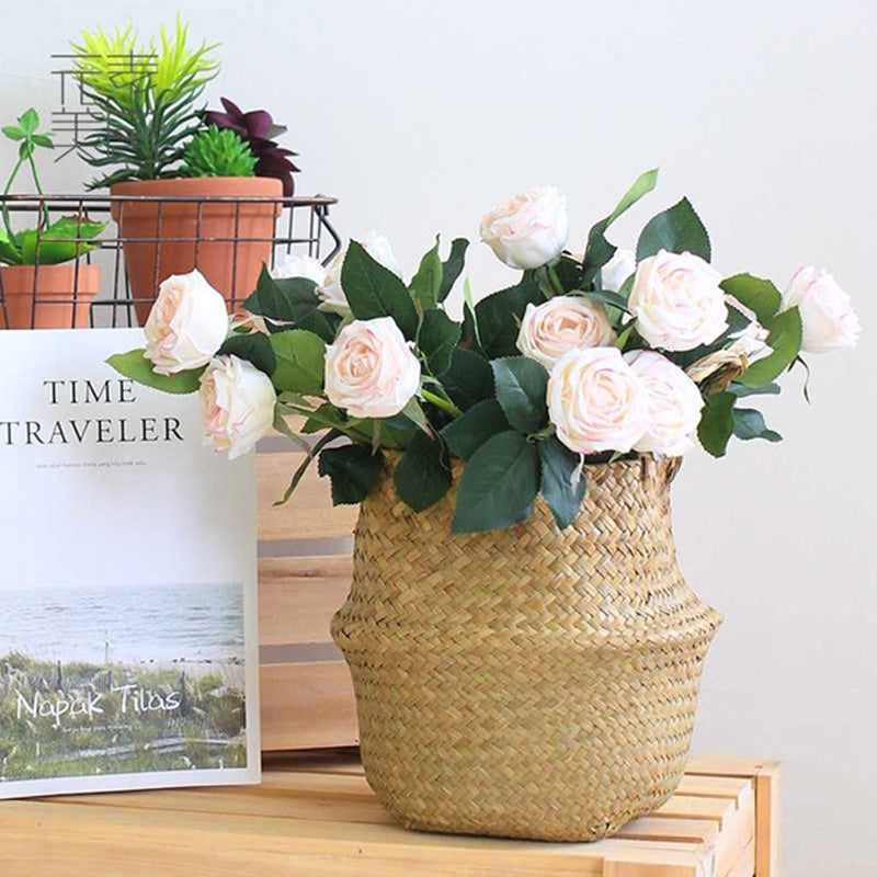 Handmade Woven Seagrass Storage & Laundry Basket by HitMyNeed