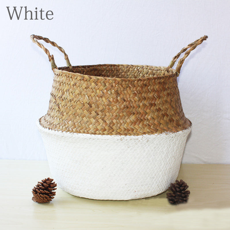 Handmade Woven Seagrass Storage & Laundry Basket woven-basket-175 xs-11x9-4-cm by HitMyNeed