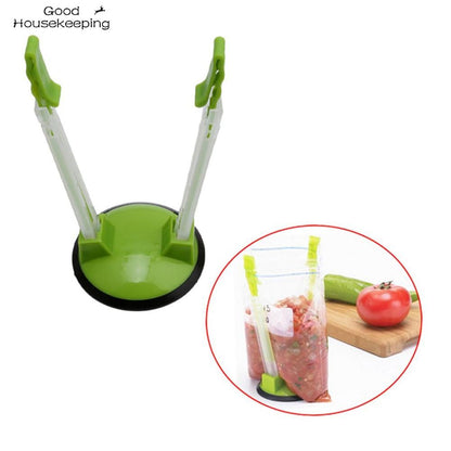 Hands-Free Adjustable Freezer Bag Holder Stand by HitMyNeed