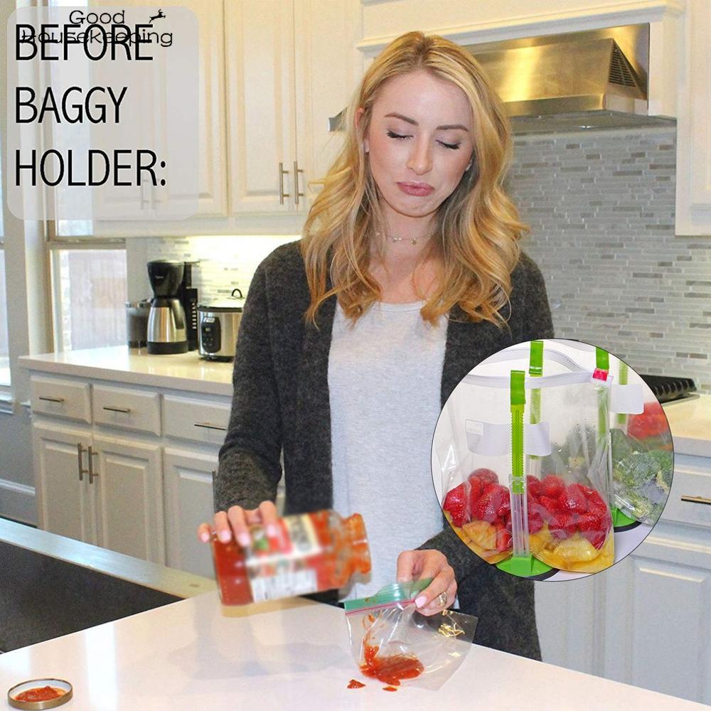 Hands-Free Adjustable Freezer Bag Holder Stand by HitMyNeed