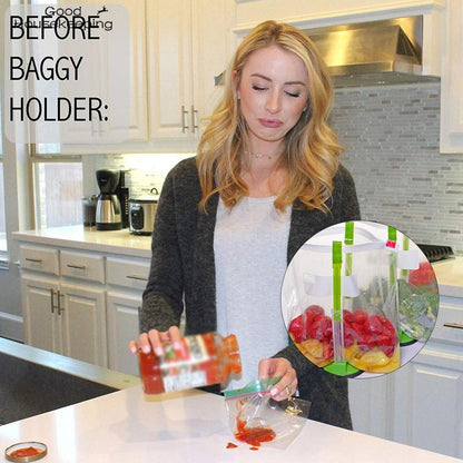 Hands-Free Adjustable Freezer Bag Holder Stand by HitMyNeed