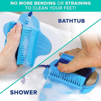 Hands-Free Foot Scrubber with Pumice Stone by HitMyNeed