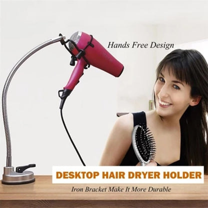Hands-Free Hair Dryer Stand with Suction Mount by HitMyNeed