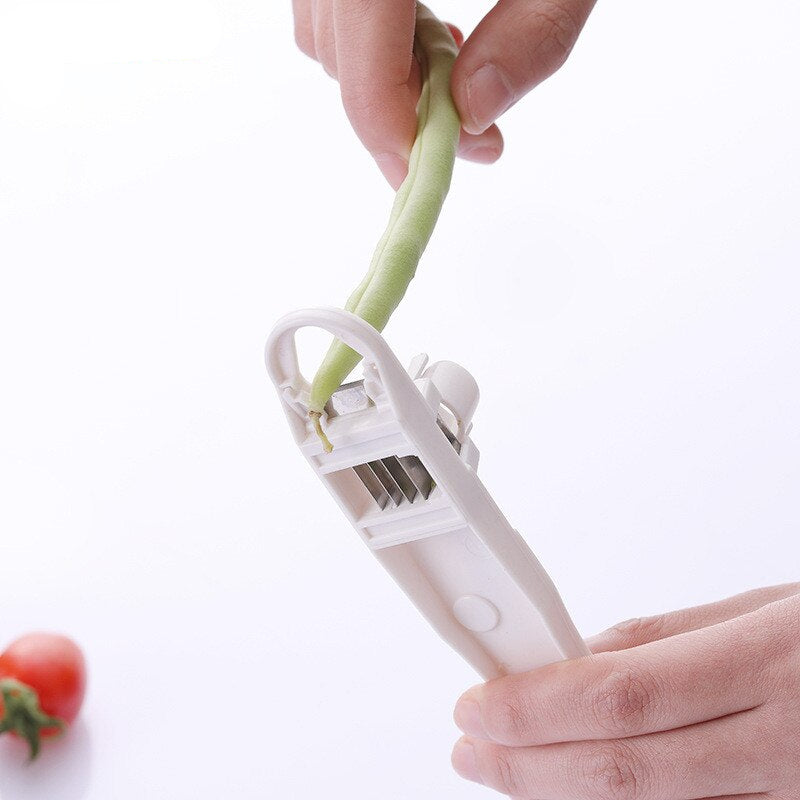Handy Plastic Runner Bean Cutter and Stringer by HitMyNeed