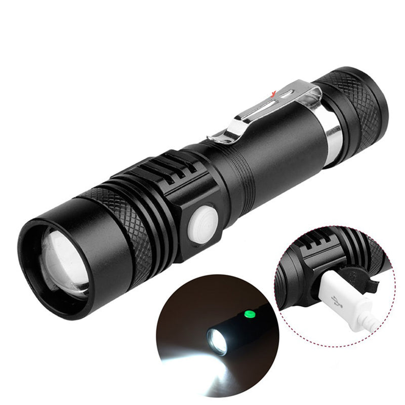 Handy Zoomable Rechargeable LED Flashlight by HitMyNeed