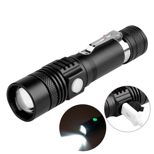 Handy Zoomable Rechargeable LED Flashlight by HitMyNeed