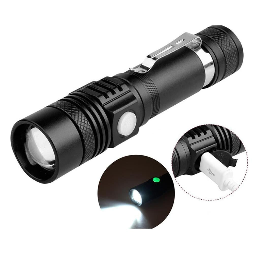 Handy Zoomable Rechargeable LED Flashlight by HitMyNeed