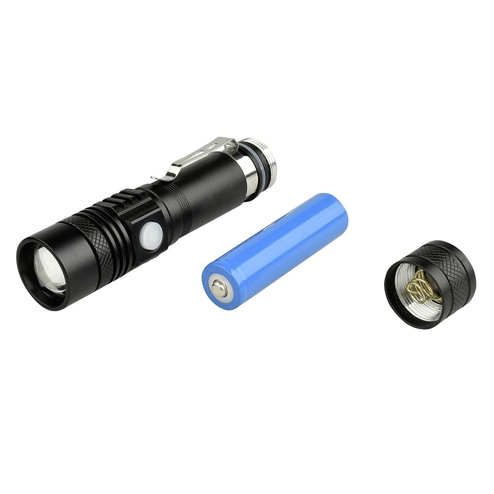 Handy Zoomable Rechargeable LED Flashlight by HitMyNeed