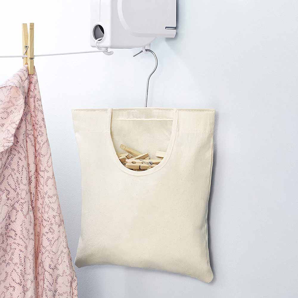 Hangable Oxford Cloth Clothespin Holder Bag by HitMyNeed