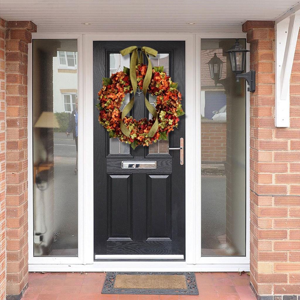Hanging Artificial Autumn Door Wreath 30cm by HitMyNeed