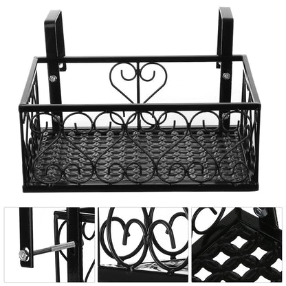 Hanging Balcony Railing Planter with Secure Screw Mount by HitMyNeed
