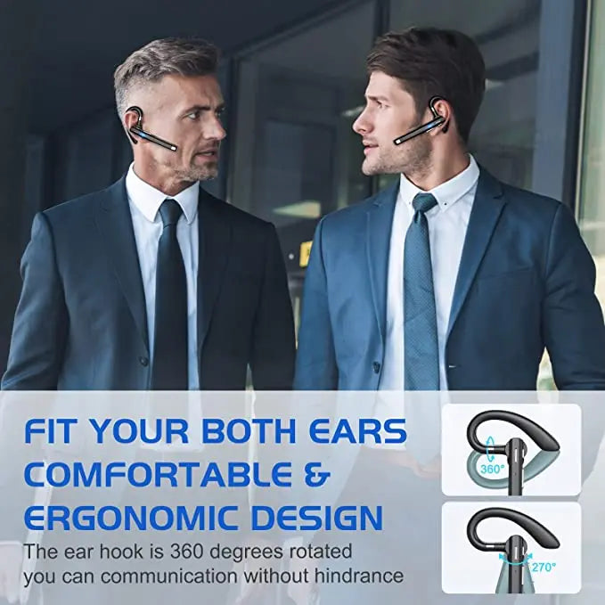 Hanging Ear Bluetooth 5.1 Single Ear Business Headset by HitMyNeed