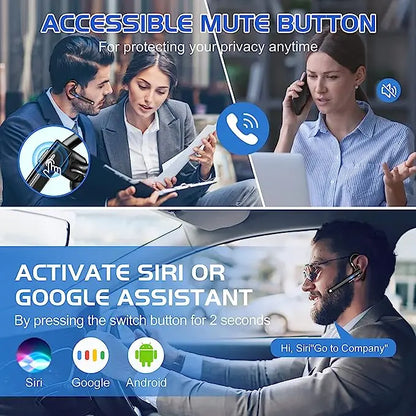 Hanging Ear Bluetooth 5.1 Single Ear Business Headset by HitMyNeed