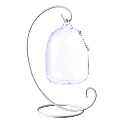 Hanging Glass Fish Bowl with Steel Stand Decor by HitMyNeed