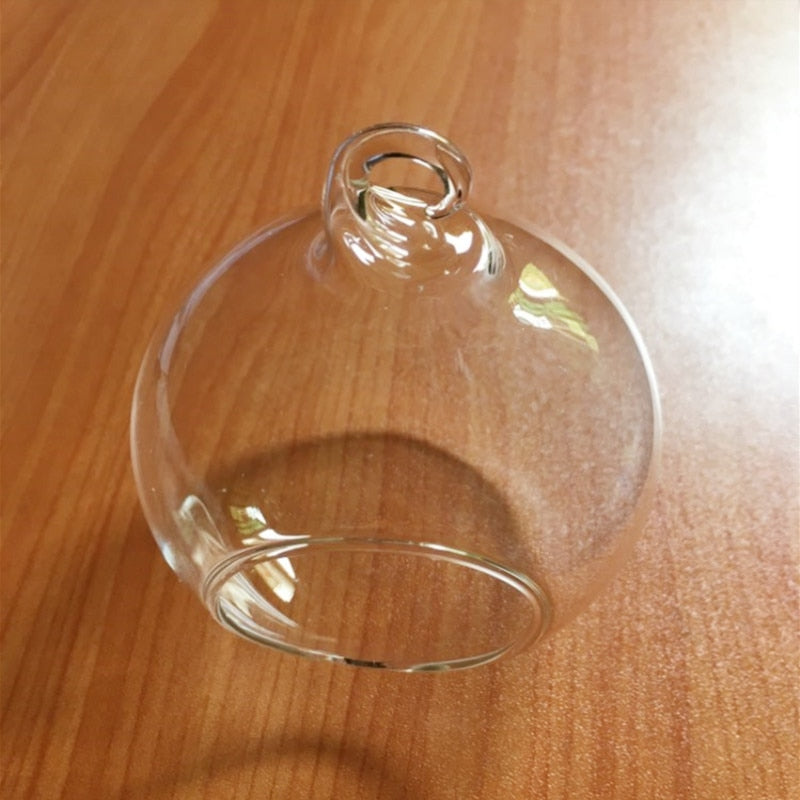 Hanging Glass Terrarium Globe Ornament 8cm by HitMyNeed