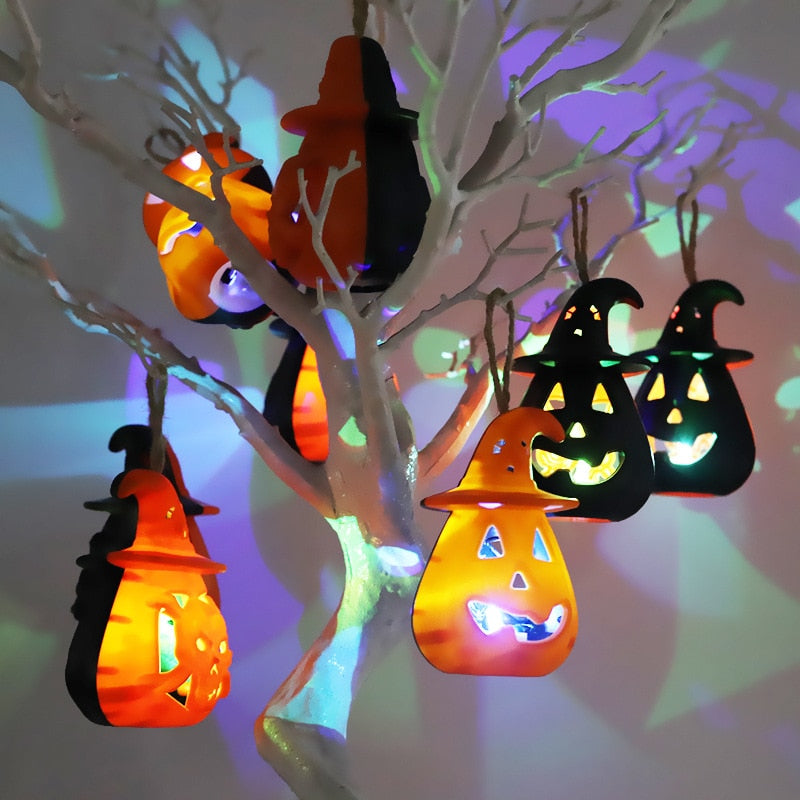Hanging Halloween Pumpkin Light Decor, 2-Pack by HitMyNeed