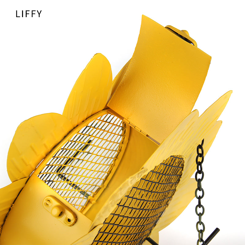 Hanging Metal Sunflower Bird Feeder by HitMyNeed