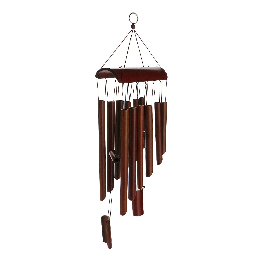 Hanging Natural Bamboo Wind Chimes 65cm by HitMyNeed
