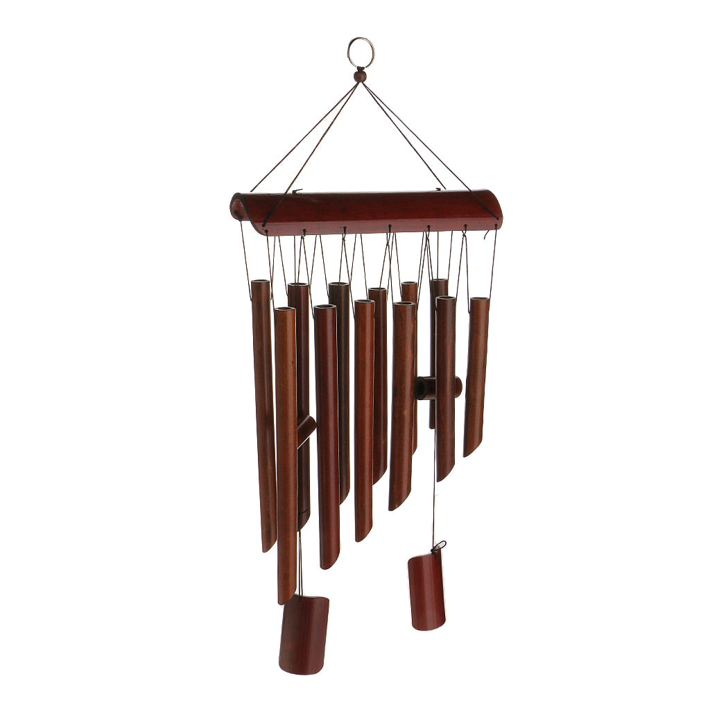 Hanging Natural Bamboo Wind Chimes 65cm by HitMyNeed