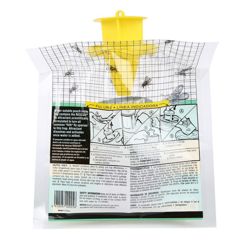 Hanging Outdoor Fly Trap Disposable Catcher by HitMyNeed
