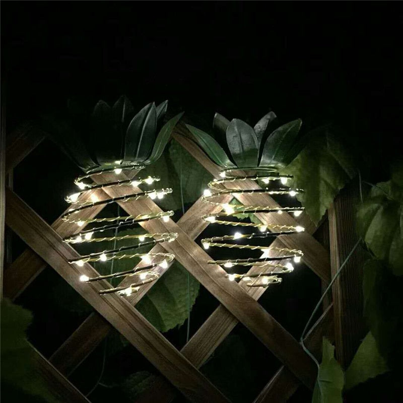 Hanging Outdoor Pineapple Solar Garden Lights by HitMyNeed