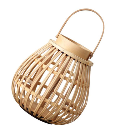 Hanging Outdoor Wicker Lantern Candle Holder by HitMyNeed