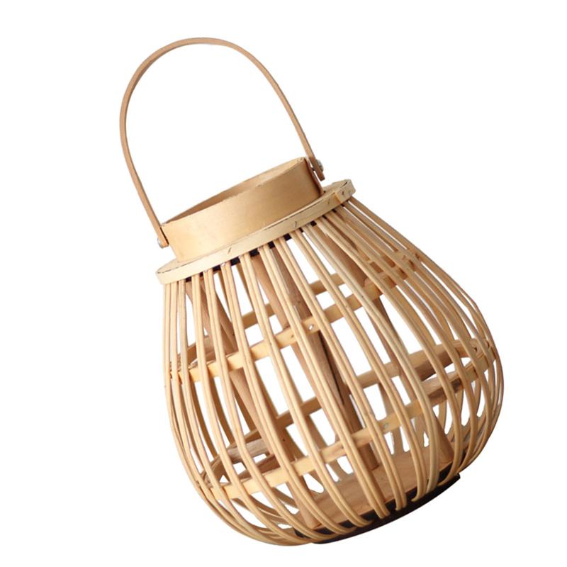 Hanging Outdoor Wicker Lantern Candle Holder by HitMyNeed
