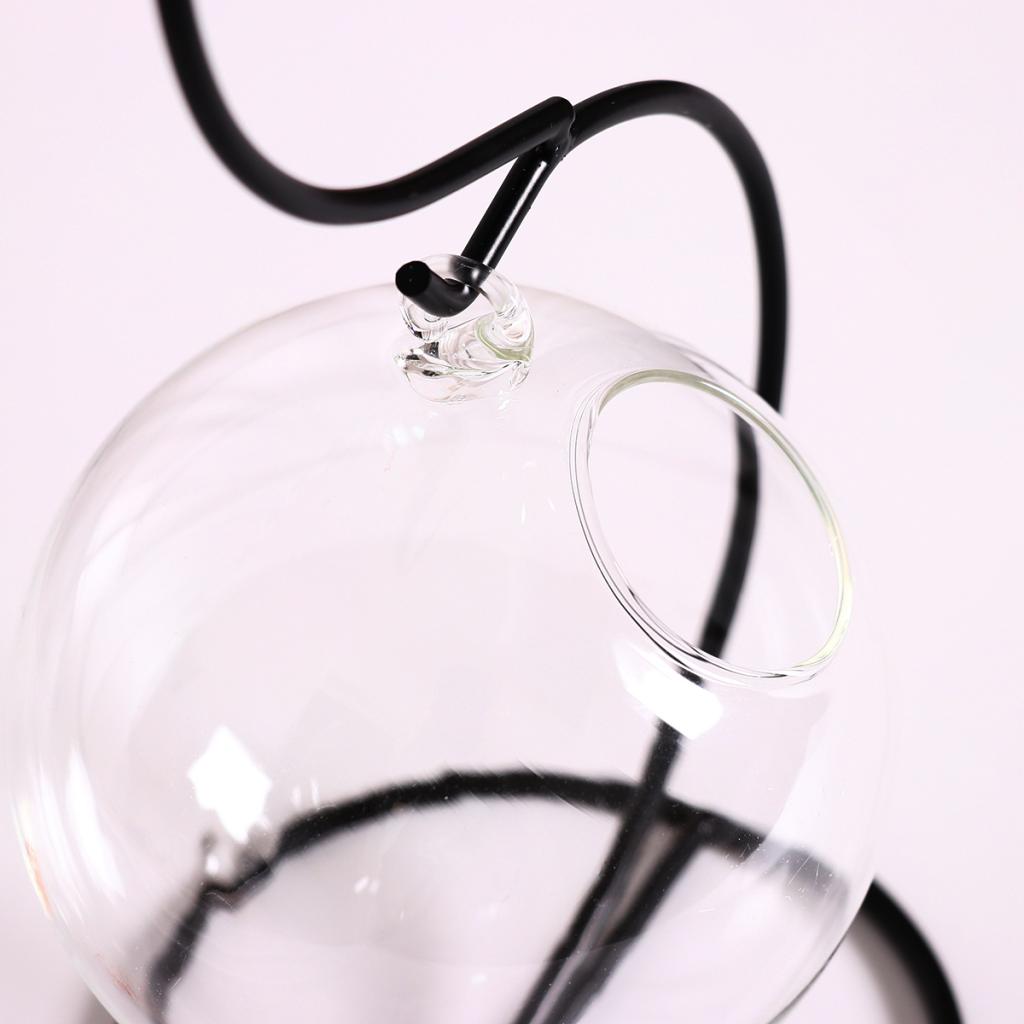 Hanging Plant Stand with Glass Terrarium Globes by HitMyNeed