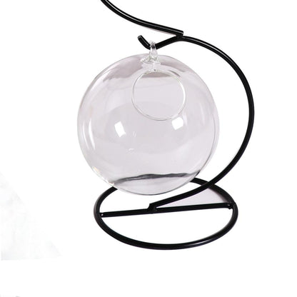 Hanging Plant Stand with Glass Terrarium Globes by HitMyNeed