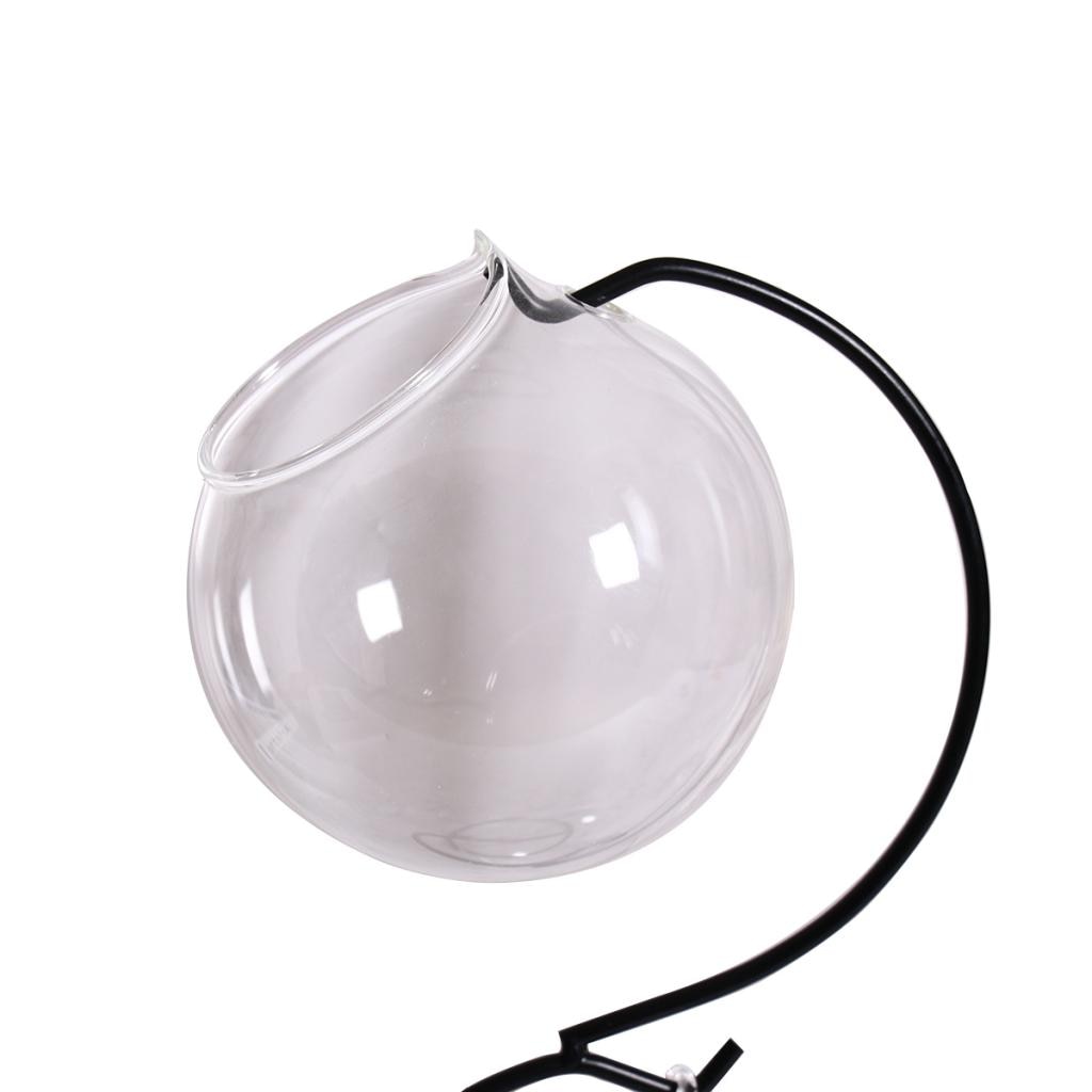 Hanging Plant Stand with Glass Terrarium Globes by HitMyNeed