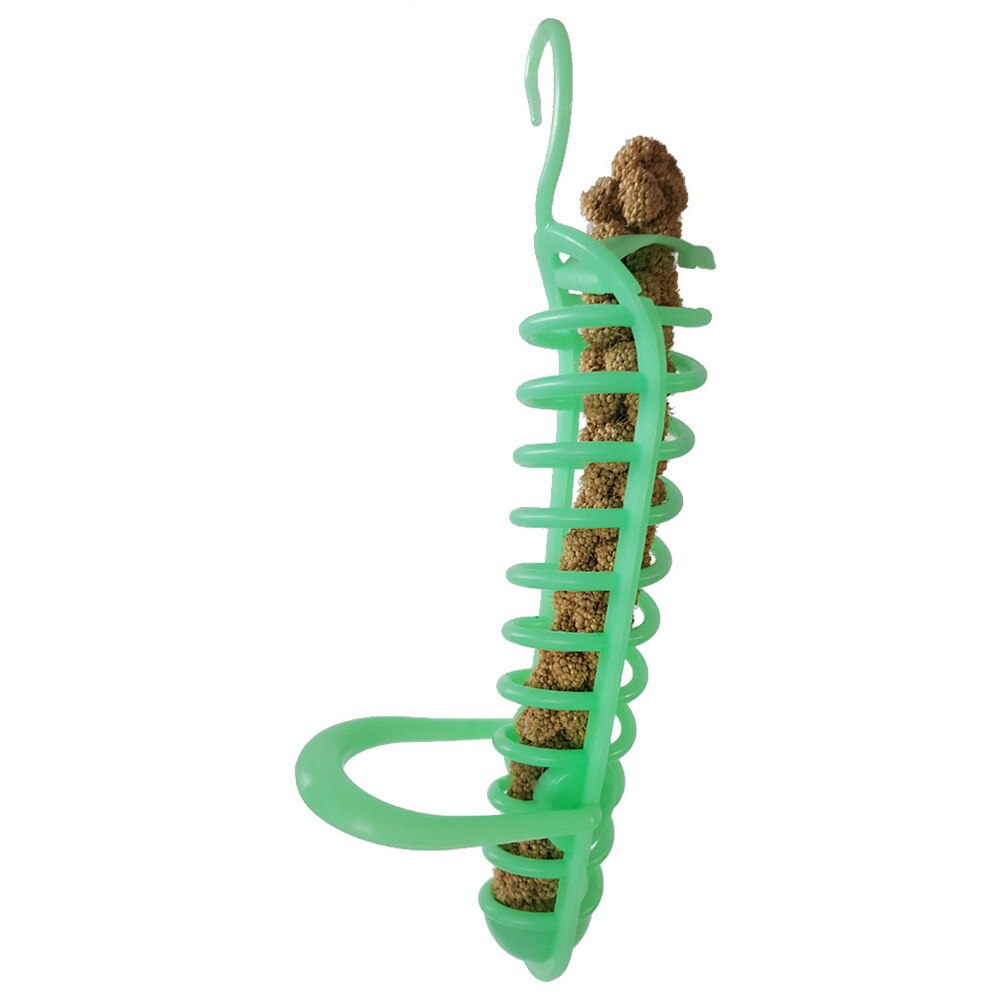 Hanging Plastic Spiral Bird Feeder with Perch by HitMyNeed
