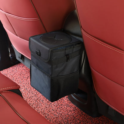 Hanging Portable Car Garbage Bin with Lid by HitMyNeed