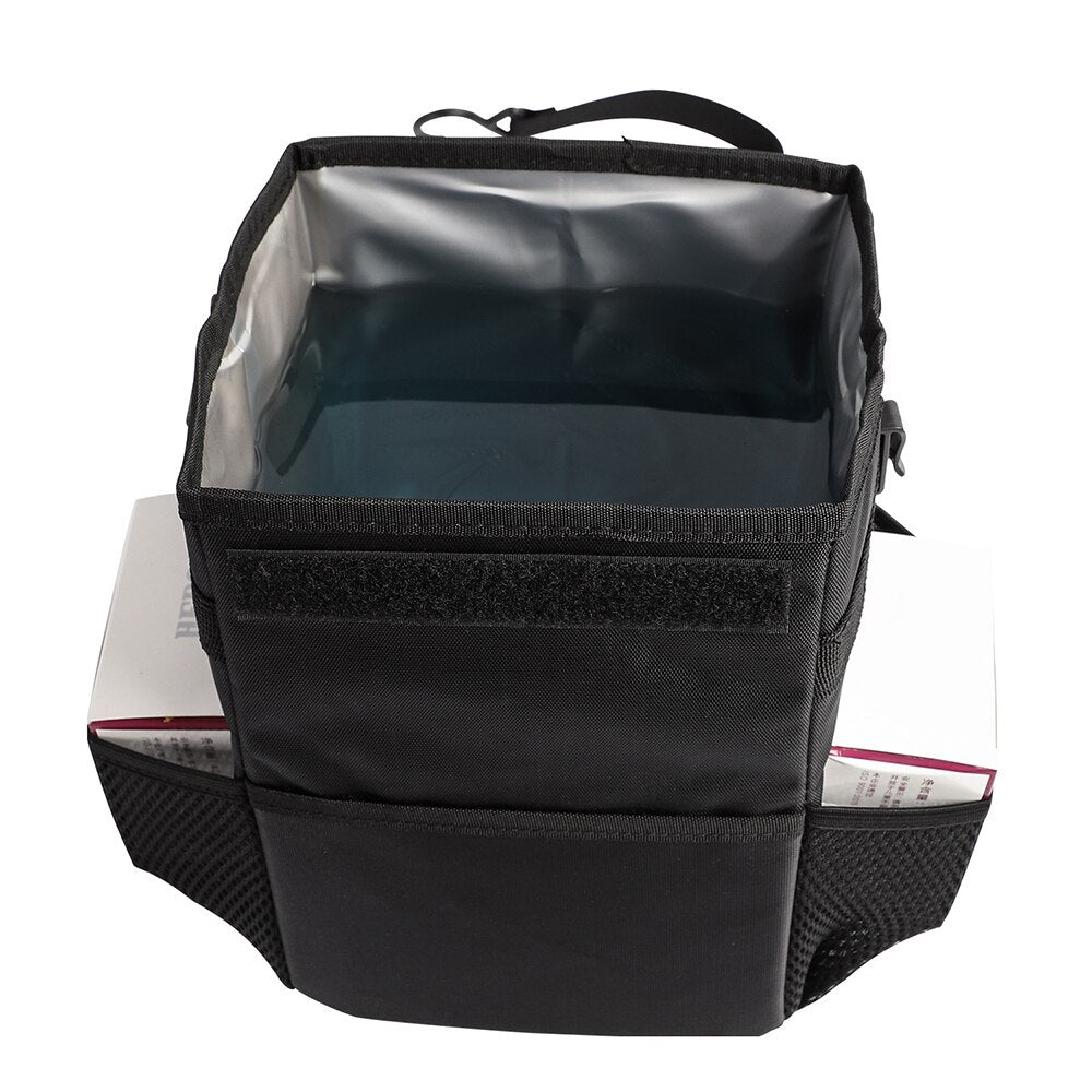 Hanging Portable Car Garbage Bin with Lid by HitMyNeed
