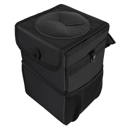 Hanging Portable Car Garbage Bin with Lid by HitMyNeed