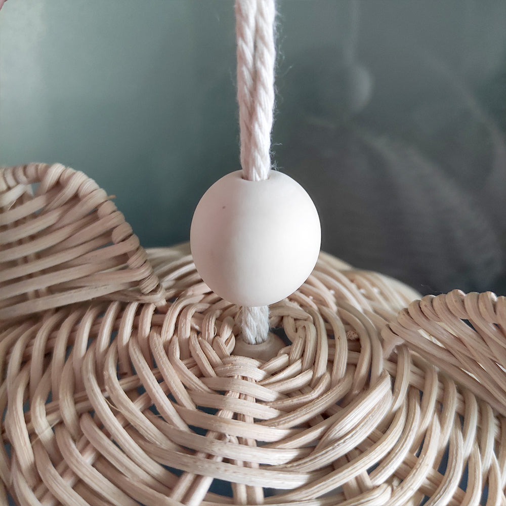 Hanging Rattan Wooden Crib Mobile for Nursery by HitMyNeed