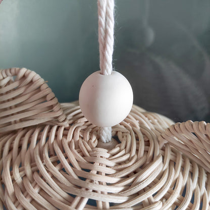 Hanging Rattan Wooden Crib Mobile for Nursery by HitMyNeed