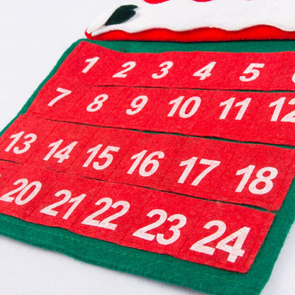 Hanging Santa Advent Calendar with 24 Pockets by HitMyNeed