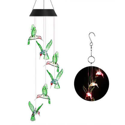 Hanging Solar Powered Hummingbird Lights by HitMyNeed