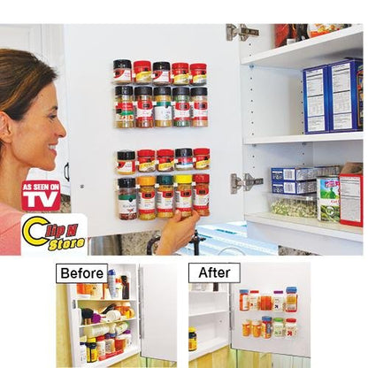 Hanging Spice Rack Cabinet Organizer by HitMyNeed