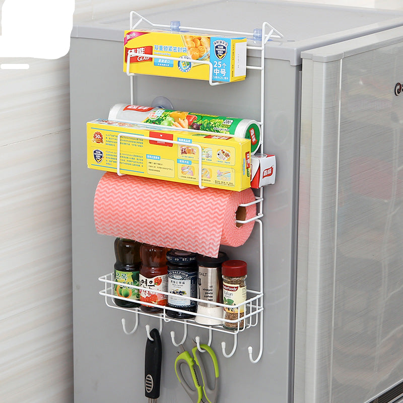 Hanging Steel Kitchen Storage Rack with Suction Cups by HitMyNeed