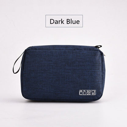 Hanging Travel Cosmetic Bag with Multiple Compartments deep-blue by HitMyNeed