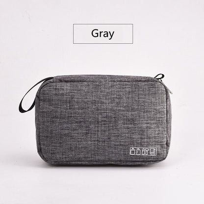 Hanging Travel Cosmetic Bag with Multiple Compartments gray by HitMyNeed