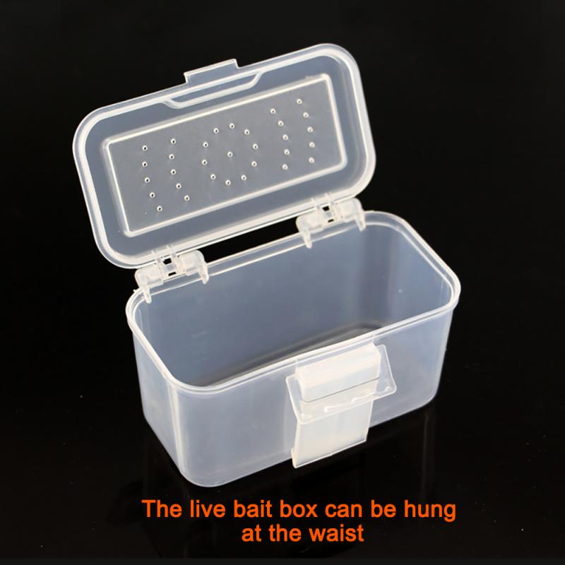 Hanging Waist Plastic Live Bait Box with Vent Lid by HitMyNeed
