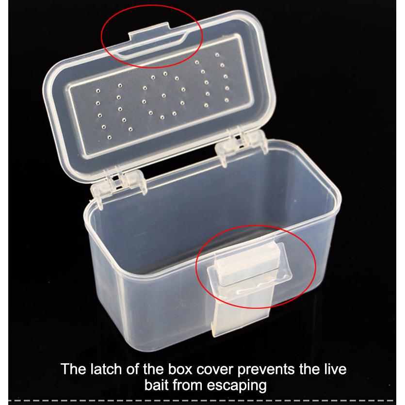 Hanging Waist Plastic Live Bait Box with Vent Lid by HitMyNeed