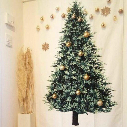 Hanging Wall Christmas Tree Tapestry 150 x 75cm by HitMyNeed