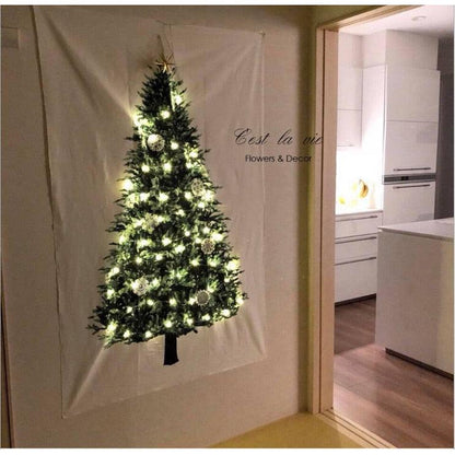 Hanging Wall Christmas Tree Tapestry 150 x 75cm by HitMyNeed