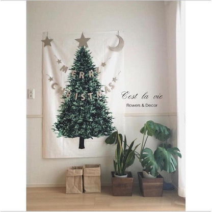 Hanging Wall Christmas Tree Tapestry 150 x 75cm by HitMyNeed