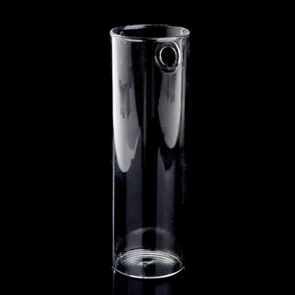 Hanging Wall Glass Vase - 15 cm Cylindrical Planter by HitMyNeed